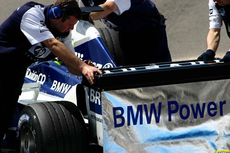 Testing at Paul Ricard, France. May 8th 2003.
