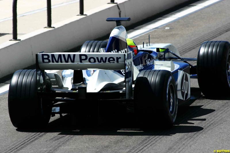 Testing at Paul Ricard, France. May 8th 2003.
