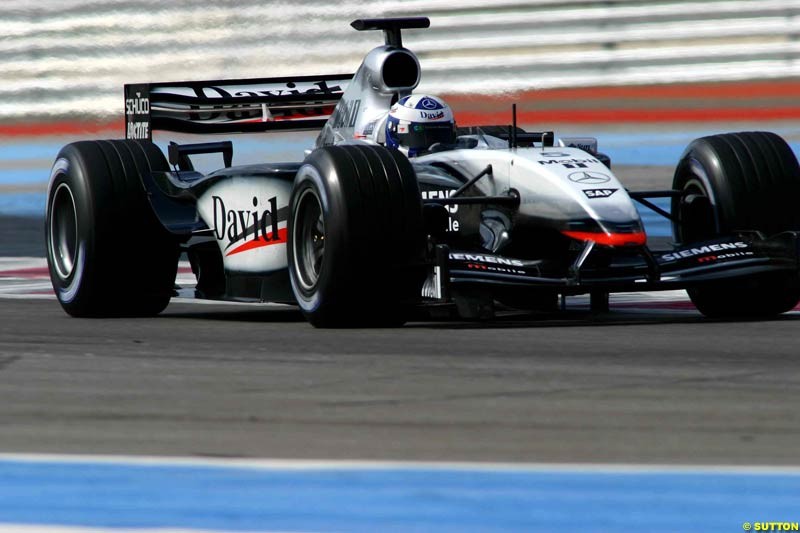Testing at Paul Ricard, France. May 8th 2003.