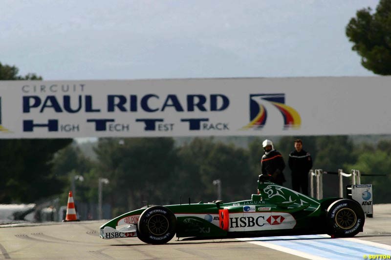 Testing at Paul Ricard, France. May 8th 2003.
