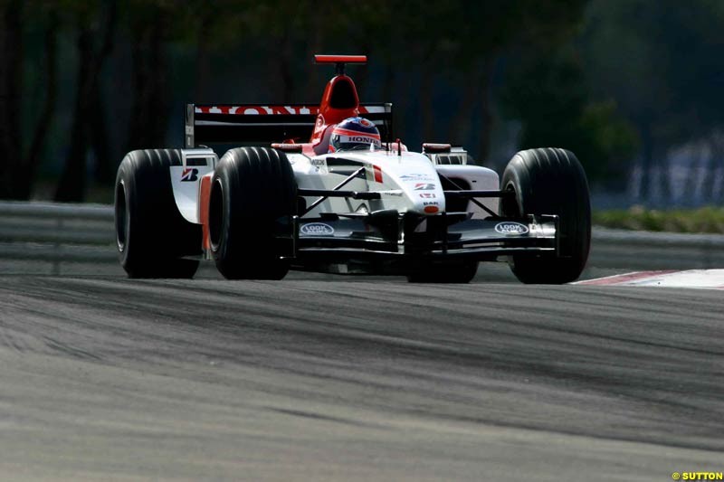 Testing at Paul Ricard, France. May 8th 2003.