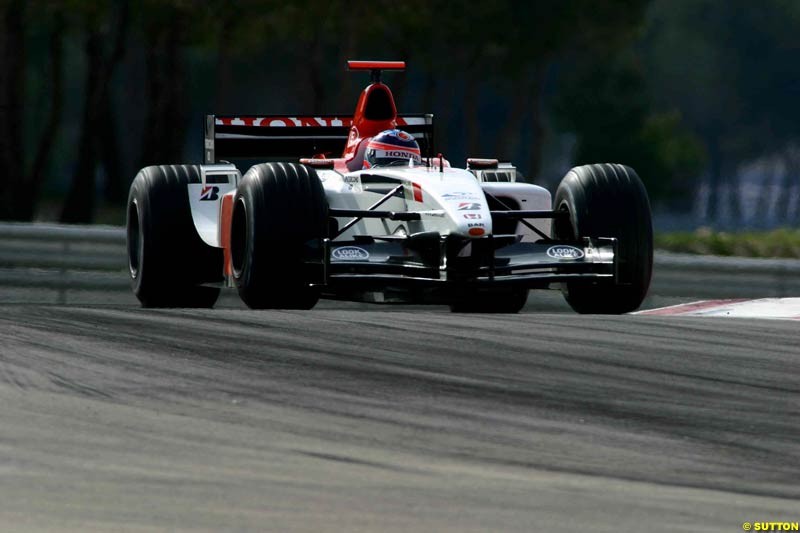 Testing at Paul Ricard, France. May 8th 2003.
