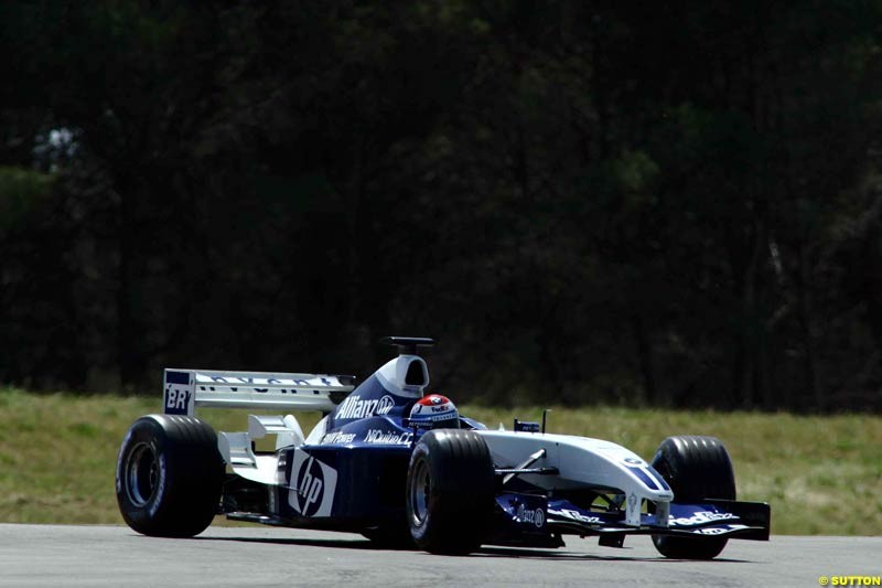 Marc Gene, Williams. Testing at Paul Ricard, France. May 6th 2003.