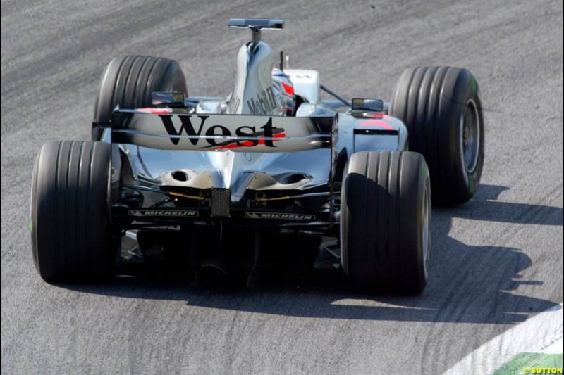 Kimi Raikkonen, McLaren, during qualifying for the Austrian Grand Prix. A1-Ring, Spielberg, Austria. May 17th 2003.