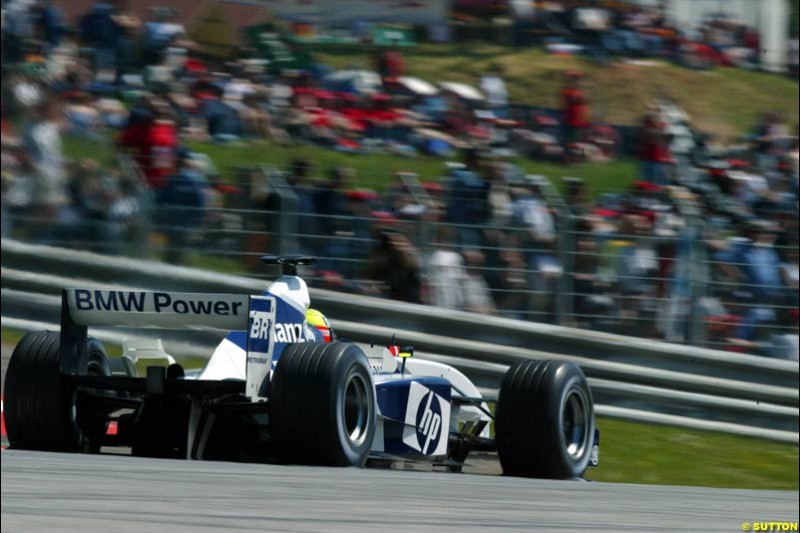 Ralf Schumacher, Williams. Austrian Grand Prix. A1-Ring, Spielberg, Austria. May 17th 2003.