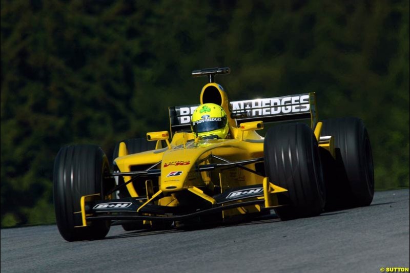 Ralph Firman, Jordan. Austrian Grand Prix. A1-Ring, Spielberg, Austria. May 17th 2003.