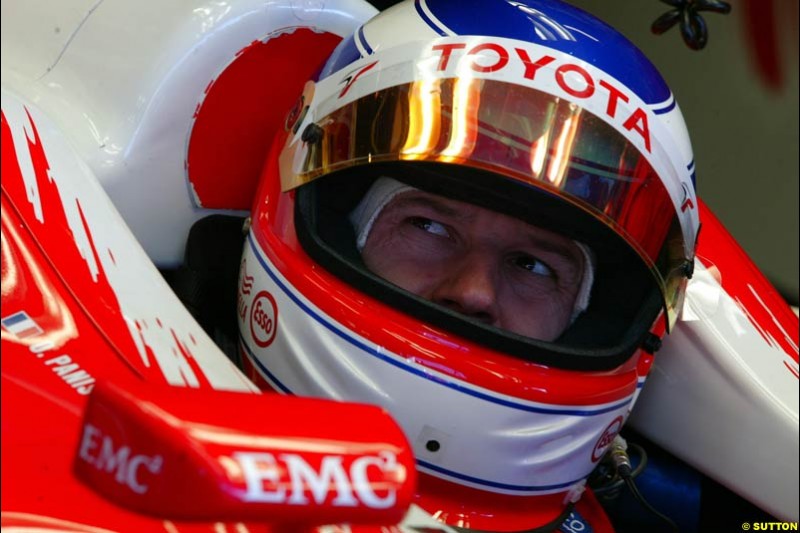 Olivier Panis, Toyota. Austrian Grand Prix. A1-Ring, Spielberg, Austria. May 17th 2003.  