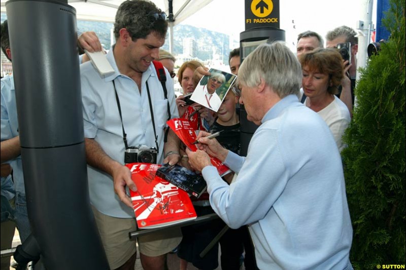 Preparations for the Monaco Grand Prix at the Monte Carlo circuit. 28th May, 2003.