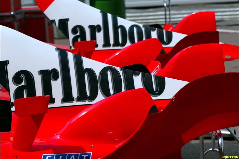 Preparations for the Monaco Grand Prix at the Monte Carlo circuit. 28th May, 2003.