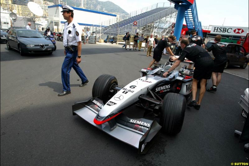 Monaco Grand Prix preparations at the Monte Carlo circuit. 28th May, 2003.