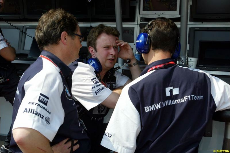 Frank Dernie, Williams. Thursday, Monaco Grand Prix. Monte Carlo, May 29th 2003.