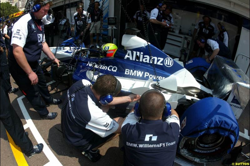 Williams. Thursday, Monaco Grand Prix. Monte Carlo, May 29th 2003.