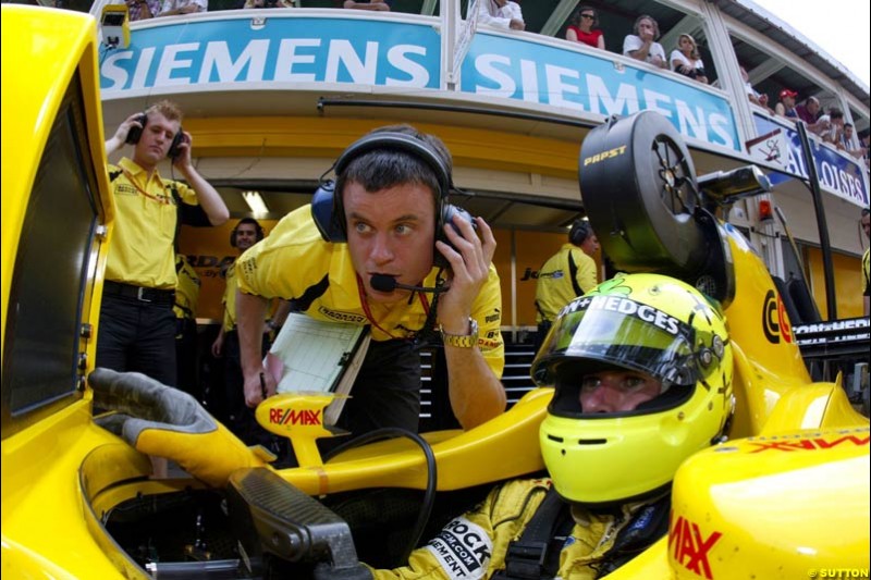 Ralph Firman, Jordan. Thursday practice, Monaco Grand Prix. Monte Carlo, May 29th 2003.