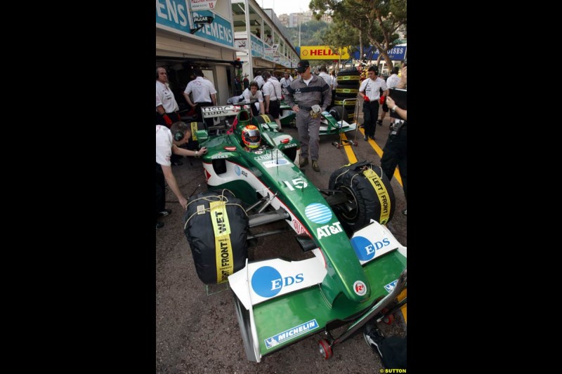 Jaguar. Thursday practice, Monaco Grand Prix. Monte Carlo, May 29th 2003.