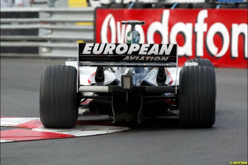 Thursday practice, Monaco Grand Prix. Monte Carlo, May 29th 2003.