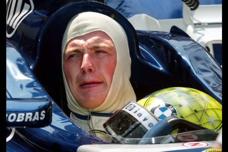 Ralf Schumacher, Williams. Thursday practice, Monaco Grand Prix. Monte Carlo, May 29th 2003.