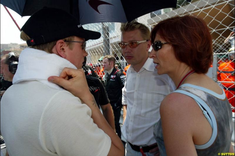 The Hakkinens. Monaco Grand Prix, Sunday, June 1st 2003.