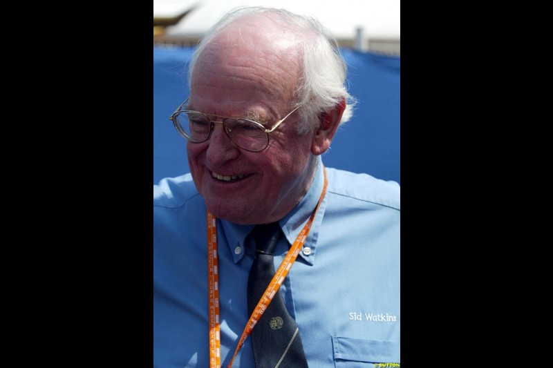 Prof. Sid Watkins. Monaco Grand Prix, Sunday, June 1st 2003.
