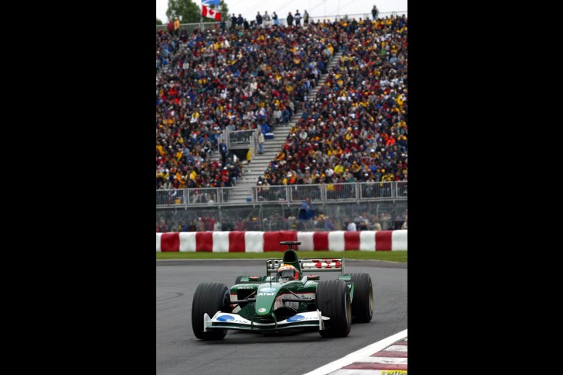 Antonio Pizzonia, Jaguar. Canadian Grand Prix, Montreal, Saturday, June 14th 2003.