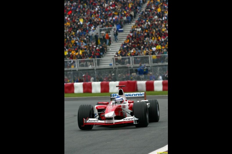 Olivier Panis, Toyota. Canadian Grand Prix, Montreal, Saturday, June 14th 2003.