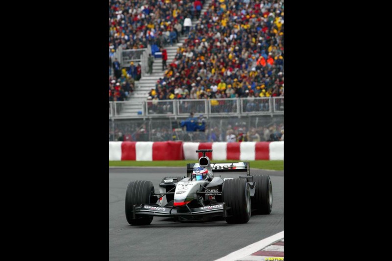 Kimi Raikkonen, McLaren. Canadian Grand Prix, Montreal, Saturday, June 14th 2003.