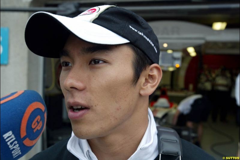 Takuma Sato, BAR. Canadian Grand Prix, Montreal, Saturday, June 14th 2003.