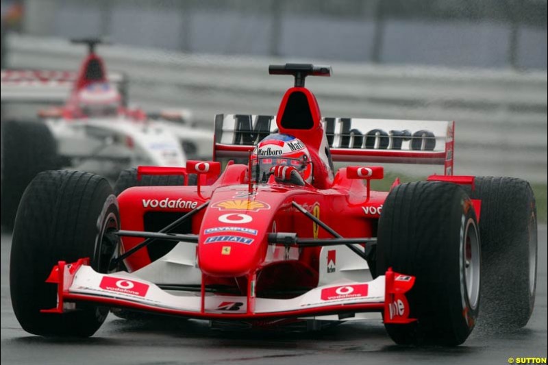 Rubens Barrichello, Ferrari, during Saturday Free Practice. Canadian Grand Prix, Montreal, Saturday, June 14th 2003.