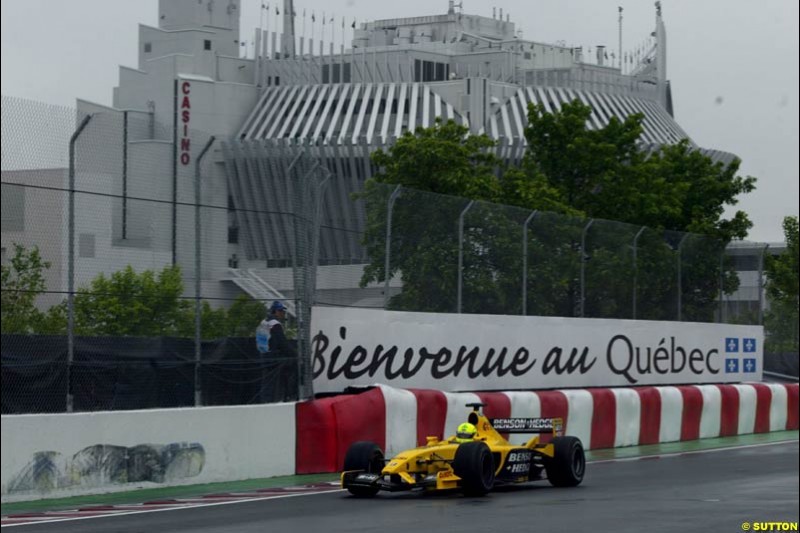 Ralph Firman Jnr, Jordan, during Saturday Free Practice. Canadian Grand Prix, Montreal, Saturday, June 14th 2003.