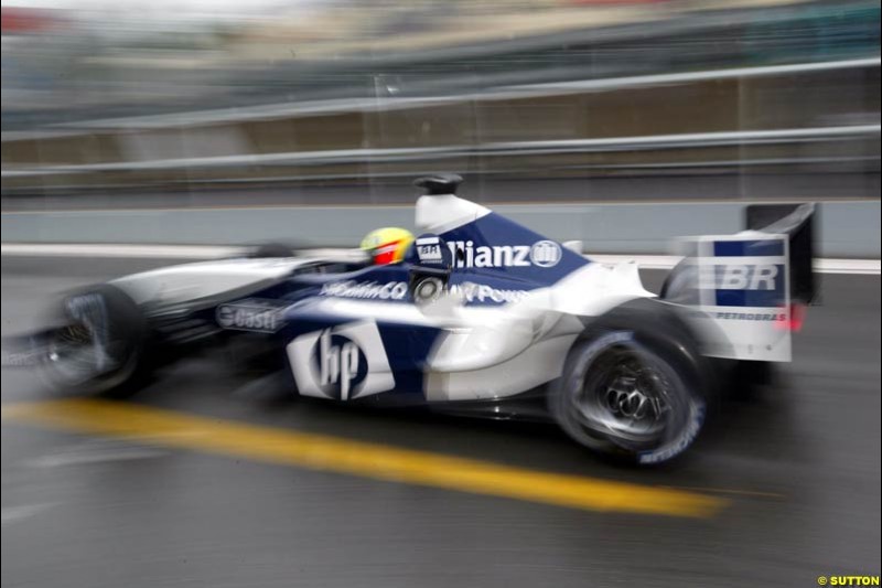 Ralf Schumacher, Williams, during Saturday Free Practice. Canadian Grand Prix, Montreal, Saturday, June 14th 2003.