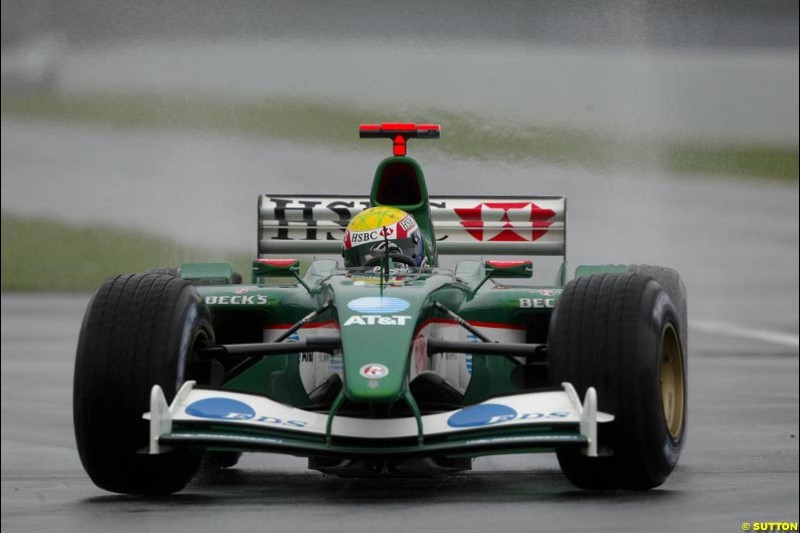 Mark Webber, Jaguar, during Saturday Free Practice. Canadian Grand Prix, Montreal, Saturday, June 14th 2003.