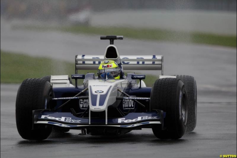 Ralf Schumacher, Williams, during Saturday Free Practice. Canadian Grand Prix, Montreal, Saturday, June 14th 2003.