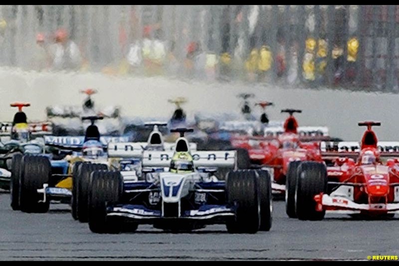 The Start. Canadian Grand Prix, Montreal, Sunday, June 15th 2003.
