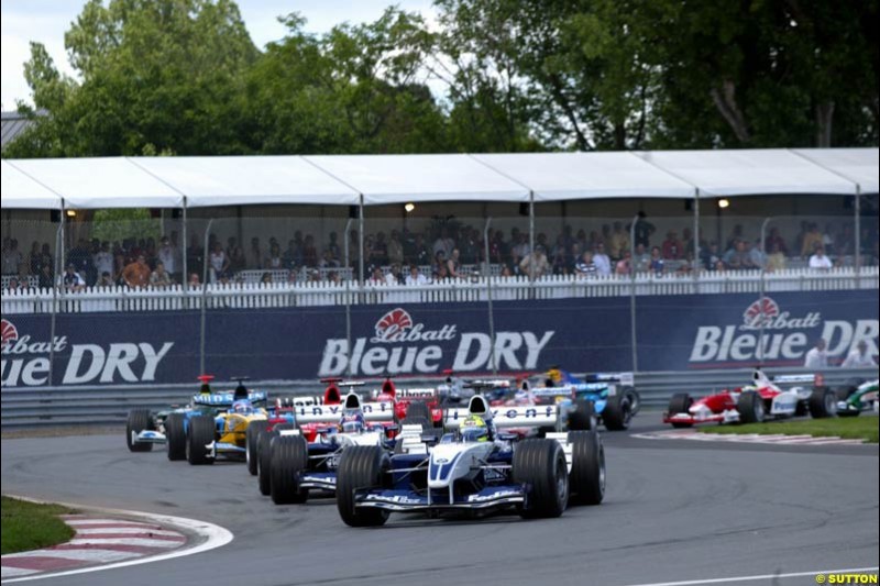 The first lap. Canadian Grand Prix, Montreal, Sunday, June 15th 2003.