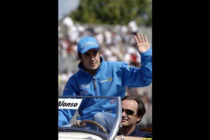 The Drivers Parade. Canadian Grand Prix, Montreal, Sunday, June 15th 2003.