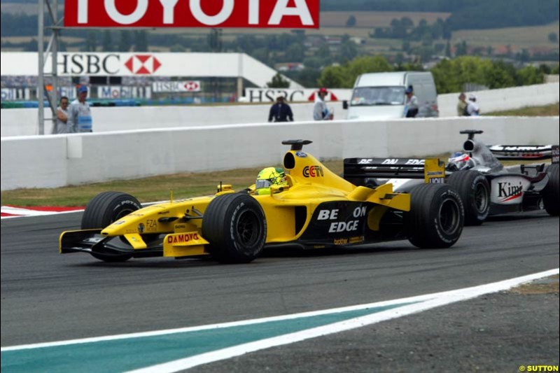 Ralph Firman Jnr, Jordan. French Grand Prix at Magny Cours. Circuit de Nevers, France. Sunday, July 6th 2003.