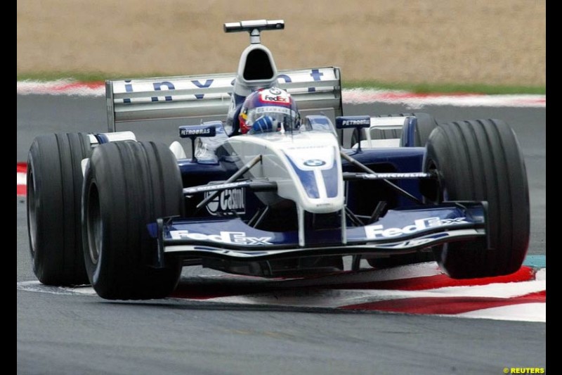 Juan Pablo Montoya, Williams. French Grand Prix at Magny Cours. Circuit de Nevers, France. Sunday, July 6th 2003.