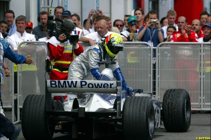 Ralf Schumacher, Williams. French Grand Prix at Magny Cours. Circuit de Nevers, France. Sunday, July 6th 2003.