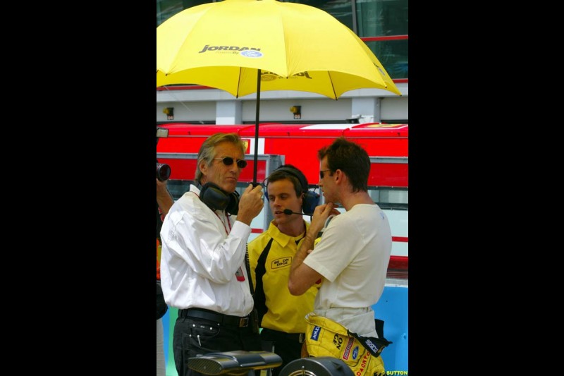 Ralph Firman on the grid ahead of the race. French Grand Prix at Magny Cours, France. Sunday, July 6th 2003.