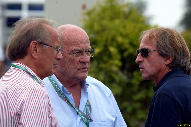 Guy Ligier visiting the Paddock. French Grand Prix at Magny Cours, France. Sunday, July 6th 2003.