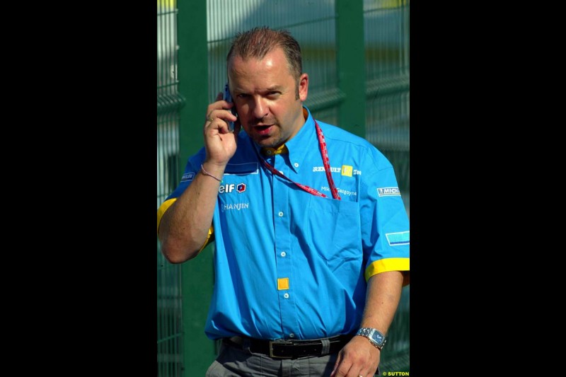 Mike Gascoyne. French Grand Prix at Magny Cours, France. Sunday, July 6th 2003.