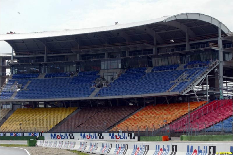 German Grand Prix preparations at the Hockenheim circuit. July 31st, 2003.