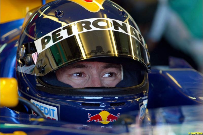 Heinz Harald Frentzen, Sauber. German Grand Prix at Hockenheim. Friday, August 1st 2003.