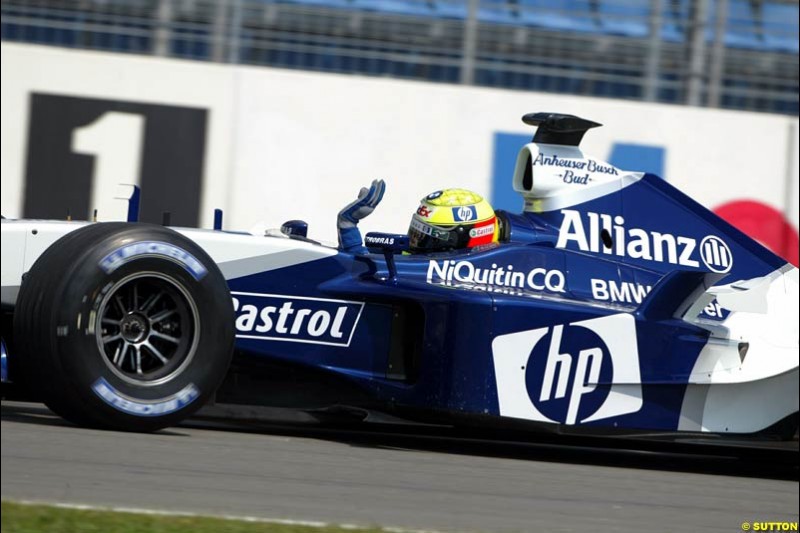 Ralf Schumacher, Williams. German Grand Prix, Hockenheim, Germany. Saturday, August 2nd 2003.