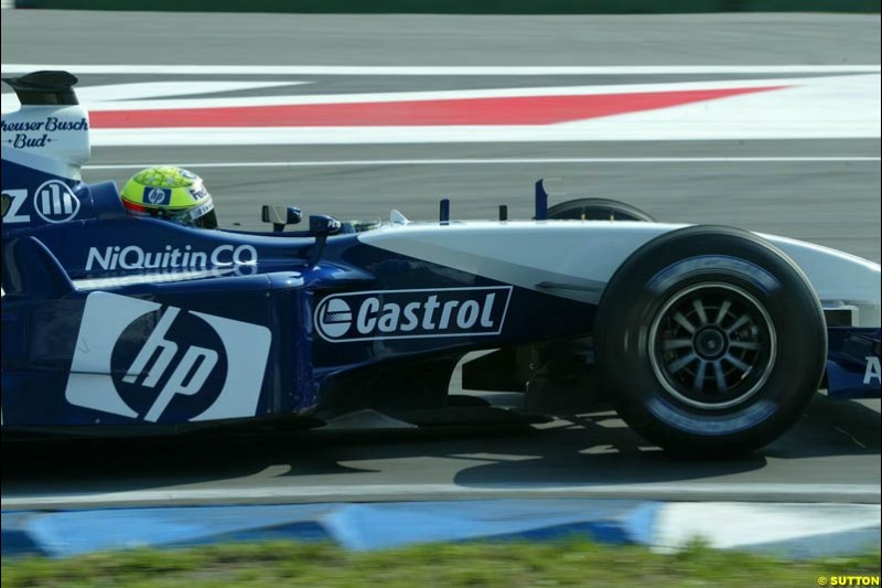 Ralf Schumacher, Williams. German Grand Prix, Hockenheim, Germany. Saturday, August 2nd 2003. 