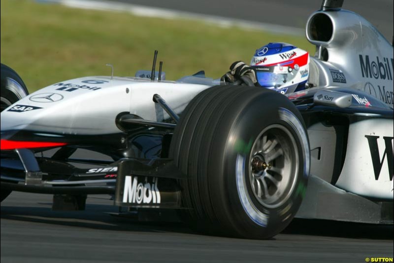 Kimi Raikkonen, McLaren. German Grand Prix, Hockenheim, Germany. Saturday, August 2nd 2003.