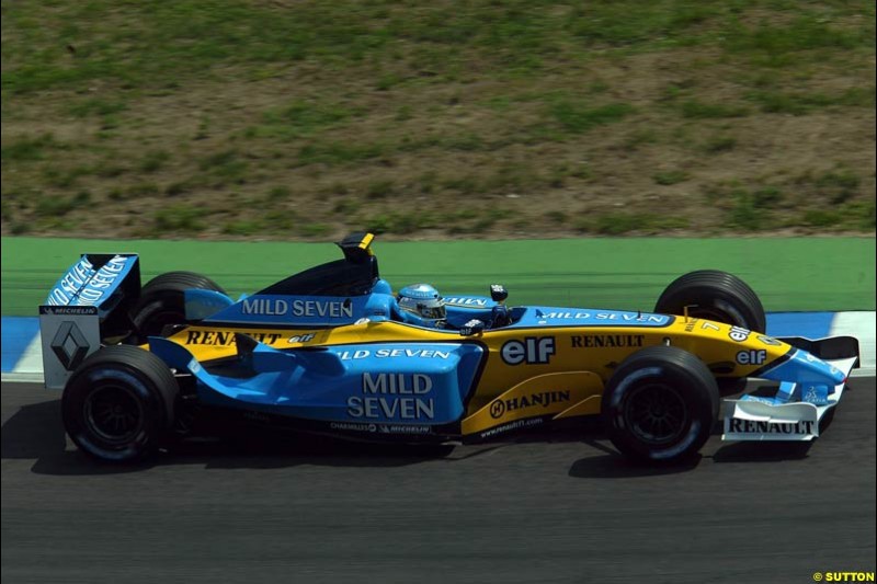 Renault. German Grand Prix, Hockenheim, Germany. Saturday, August 2nd 2003.