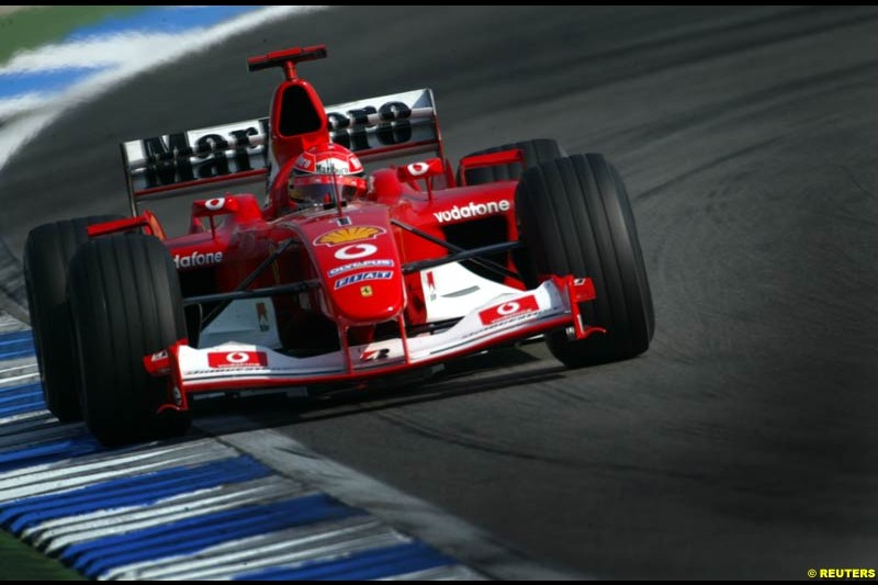 German Grand Prix, Hockenheim, Germany. Saturday, August 2nd 2003.
