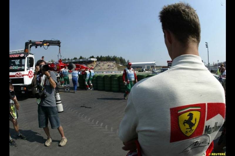 Michael Schumacher, Ferrari. German Grand Prix, Hockenheim, Germany. Saturday, August 2nd 2003.
