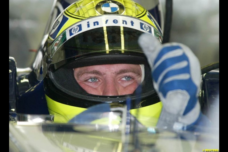 Ralf Schumacher, Williams. German Grand Prix, Hockenheim, Germany. Saturday, August 2nd 2003.
