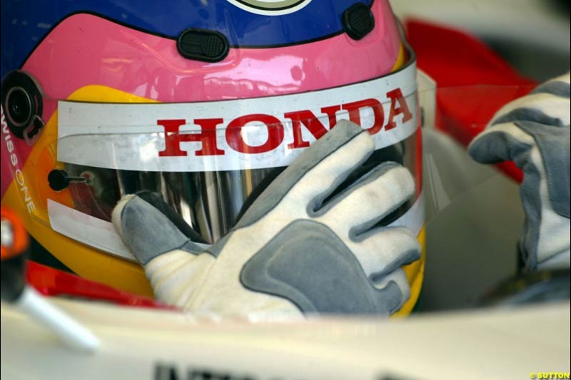 Jacques Villeneuve, BAR. Hungarian Grand Prix Saturday. Hungaroring, Budapest. 23rd August, 2003.